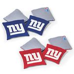 Wild Sports NFL New York Giants 8pk Dual Sided Bean Bags, Team Color