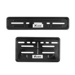 XDER Metal Number Plate Frame for Bikes (Black)