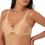 Lilyette by Bali Women's Plunge Into Comfort Keyhole Minimizer Bra,Champagne,38D