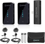 BOYA by-XM6 S4 Wireless Lavaler Lapel Microphone for iPhone iPad, MFi Certified Lightning Receiver, 2 Lav Mic for Video Recording YouTube Facebook Live Stream Podcast Interview Vlog (328ft Range)