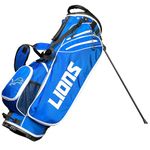 Team Golf NFL Detroit Lions Birdie Golf Stand Bag, Lightweight, 14-Way Club Divider, Spring Action Stand, Insulated Cooler Pocket, Velcro Glove and Umbrella Holder & Padded Handles