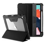 Nillkin iPad Pro 11 2018 Case, Full Body Protective Bumper Shockproof Case with Apple Pencil Holder, Auto Wake/Sleep and Free Super Clear Screen Protector