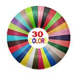 Yungden 1.75mm 3D Pen Filament Refills, 30 Colors 3D Pen Colors, Each Color 10 Feet, Total 300 Feet, Compatible with MYNT3D and SCRIB3D 3D Pens, Not Used for 3Doodler Pen (3D Pen Not Included)