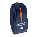 Huckaboo Car Seat Travel Bag - Strong Non Rip Nylon Car Seat Bag For Child Seats, Navy