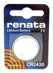 Renata CR2430 3 Volt 24.5 x 3.0 mm Lithium Battery