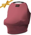 Milk Snob Original 5-in-1 Luxe Cover in Ash Rose - Added Privacy for Breastfeeding, Baby Car Seat, Carrier, Stroller, High Chair, Shopping Cart, Lounger Canopy, Newborn Essentials, Nursing Top