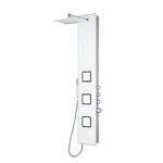 Blue Ocean 59” Aluminum SPA8659 Thermostatic Shower Panel Tower with Rainfall Shower Head, 3 Body Nozzles, and Handheld Shower Head