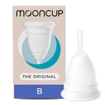 Mooncup The Original Silicone Menstrual Cup, Reusable, Ultra Soft & Easy Insert, Great for Heavy Flows, Size B, Age 30 or Under (Pack of 1)