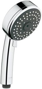 GROHE Vitalio Comfort 100- Handbrause (wassersparend, 4 Strahlarten, Universal- Befestigungssystem), rund,chrom, 26094000