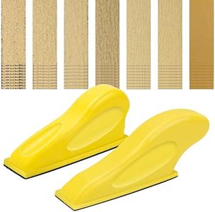 Windspeed 2+70 Pcs Mini Detail Sander, Finger Sanders for Wood Micro Sander for Detail Work Finger Sander for Crafts Small Projects, Include 40 60 80 120 150 220 400 Grit Sandpaper