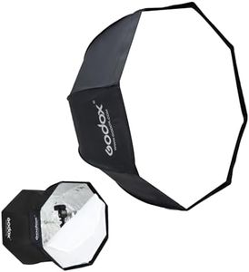 GODOX Umbrella Softbox - Portable 33.5 inches/85cm Octagon Reflector for Studio Photography Speedlite Flash, Compatible with Canon Nikon Sony