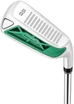 MAZEL Wedge - Golf Pitching & Chipper Wedge,Right/Left Handed,35,45,55,60 Degree for Men & Women,Improve Your Short Game (Stainless Steel (2025 Model,Green Head), Regular, 55, Degrees, Right)