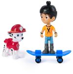 Paw Patrol Marshall and Daring Danny X Figures set with Skateboard, Kids’ Toys for Boys and Girls Aged 3 and Up