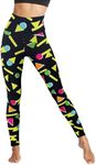 Women's 80s Leggings- Neon Retro Ar