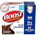 BOOST PLUS Complete Nutrition Drink, Chocolate, 6x237ml Bottles, Case Pack of 4, Packaging May Vary