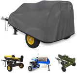 WES Log Splitter Cover, Waterproof Heavy-Duty Log Splitter Cover， （83“ x45” x39” ） for 15-37-Ton Log Splitters， Weather-Resistant Storage Cover，Gray