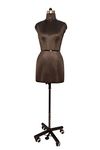 GKT Female Dress Mannequin Form Natural Wheel Base Mannequin Premium Store Display Dummy Mannequin Dummy Model Hanger Display Stand Black Color (14)