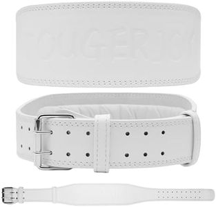 Leather Weight Lifting Belt for Women and Girl 4 Inches Padded Lumbar Support Belt for Workout Training with Adjustable Buckle