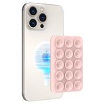 AHASTYLE Silicone Suction Phone Case Stand for iPhone 16/15/14/13/12 Series, Magnetic Suction Cup Phone Mount for iPhone MagSafe Phone Case, Mirror Shower Phone Holder, for TikTok Videos and Selfies