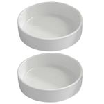 Milisten 2pcs Brazilian Wood Pallet Decoration for Home Tabletop Plant Tray Table Top Decor Plant Dishes Saucer Pottery Plants Tray Pot Trays Seat Water Tray Ceramics White Office Flowerpot