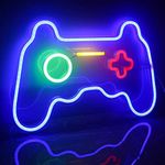 ineonlife Game Shaped Neon Signs Neon Lights LED Neon Signs for Wall Decor 16''x 11'' Gamepad Neon Signs for Bedroom Children Gaming Zone Party