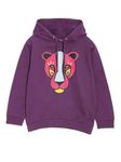 The Mom Store Hooded Sweatshirt| 100% Cotton with French Terry | Kids Winter wear | Cute Prints | Warm | for Boys and Girls | Into The Wild | 7-8 Years