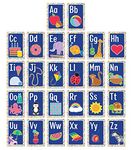 Carson Dellosa 26 Alphabet Posters, ABC Bulletin Board Letters, Letters for Wall Decor, Bulletin Board, Letter Board, Educational Posters for Toddlers, Kindergarten School Supplies & Classroom Decor