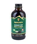 Organic Elderberry Syrup for Adults and Kids. To relieve Colds & Flu faster. Delicious taste. No sugar added. Made Canada. (1-pack)