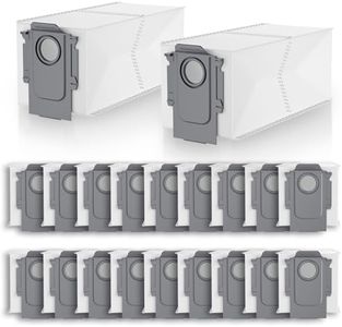 20 Pack Vacuum Dust Bags Replacement Compatible with Roborock S8+, S8 Pro Ultra, Q7 Max+/Max, Q5 Max+, Q8 Max+, S7 Pro Ultra, Q5, Q5+, Q5 Pro+, Q7, Q7+, S7 Max Ultra Vacuum Accessories