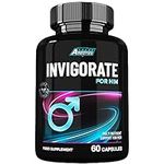 Invigorate for Him Natural Libido Booster for Men - Erection Health Pills to Support Energy, Stamina, Drive and Endurance. 60 Capsules 1 Month Supply UK Made