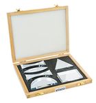 Eisco Premium Acrylic Prisms — Set of 6, Different Shapes, Supplied in Wooden Box | Used in Physics Laboratory | Reflection and Refraction Leaning | ‎25.8 x 20.8 x 4.8 cm; 620 g