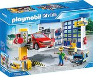 Playmobil 70202 City Life Car Repair Garage with Workshop and Car, educational toy, fun imaginative role play, playset suitable for children ages 4+