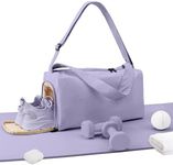 Small Gym Bag for Women with Shoes 