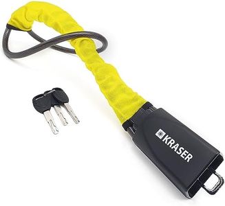 KRASER KR882Y Antifurto Auto Blocca Sterzo Automobile Bloccasterzo Cavo Blocco Volante Cintura Sedile Bloccaggio Sicurezza, SUV, Furgone, Antifurti Meccanico Macchina Accessori