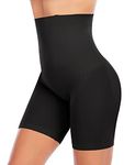 YARRCO Tummy Control Shapewear Shorts for Women Body Shaper Seamless Shaping Underwear High Waist Slimming Pants Thigh Slimmer (#3 Black-firm Control,S)