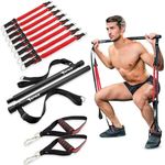 Spike Home Exercise Kit 8 Resistance Bands Set up to 200Kg for Chest, Abs, Legs, Shoulder, Biceps, Triceps, Gym Equipment Set for Home Gym Workout (Spike Home Exercise Kit)