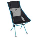 Helinox Sunset Chair Lightweight, High-Back, Compact, Collapsible Camping Chair, Black, with Pockets