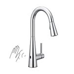 Moen 7864EWC Sleek Motionsense Wave Touchless One-Handle High Arc Pulldown Kitchen Faucet Featuring Reflex, Chrome (7594EWC)