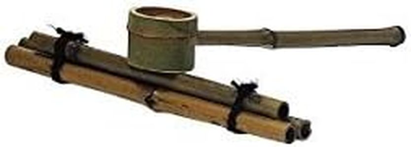 Bamboo Japanese Water Ladle & Water Ladle Rest Tsukubai Set for Garden From Japan