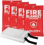 AIERLERZHEE Fire Blanket - 4 Pack 4