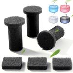 3 Pack Sound-Absorbing Sponge Replacement & 3 Pack Pump Filter Sponges Replacement for FEELNEEDY Cat Water Fountain (FN-W06)