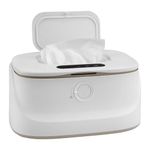 Baby Wipe Warmer, Larger Capacity Wipe Dispenser with 3 Temperature & 3 Warm Night Ligh, Fast Heating, USB Charging, Babies Portable Wipe Warmer for Car Home Baby Nursery