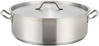 Winware Stainless Steel 15 Quart Brasier with Cover