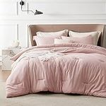 Bedsure Full Comforter Set - Pink F