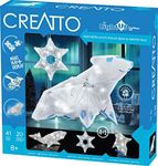 Thames & Kosmos Creatto Northern Lights Polar Bear & Winter Pals Light-Up 3D Puzzle Kit | Includes Creatto Puzzle Pieces to Make Your Own Illuminated Craft Creations | DIY Activity Kit & LED Lights