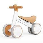 XJD Baby Balance Bike 1 Year Old Toddler Ride On Toys for 10-24 Months Baby Trike Garden Toys First Bike 1 st Birthday Gift for Girls Boys Toddler bike No Pedals (Brown)