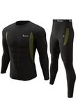romision Thermal Underwear for Men, Fleece Base Layer Top & Bottom Set, Insulated Long Johns for Cold Weather Hunting