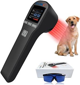 ZJKC Cold Laser Therapy Device for Muscle & Joint, 4x808nm+16x650nm, Pain Relief, Accelerate Healing, Home Light Therapy for Dogs, Cats, Horses and Animals(Black)