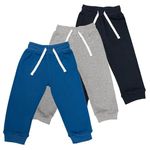 Baby Boy Toddler Casual Pull up Pants/Trousers / 100% Cotton Soft and Comfortable, Blue, Grey, Navy, Green, Red, 18-24 Months