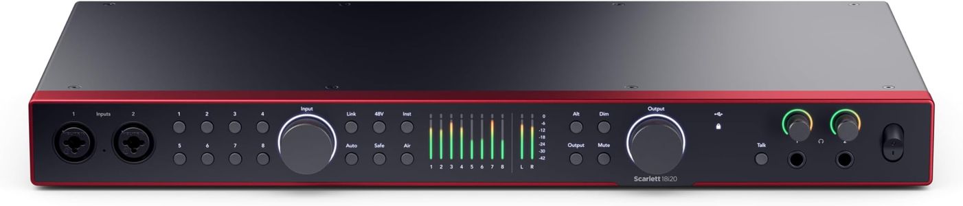 Focusrite Scarlett 18i20 4th Gen USB Audio Interface – 18-In/20-Out